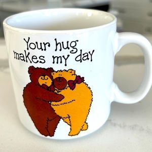 Russ Berrie, Your hug makes my day. Coffee Tea Mug Cup